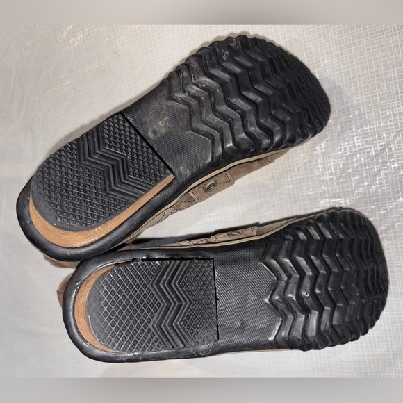 Sorel slimboot Sz 7.5  Brown Leather Buckle lace up Women's Boots duck booties - Picture 5 of 8